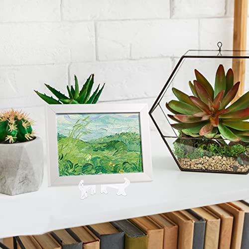 AccEncyc 25 Pack Acrylic Easel Stand 3 Inch Clear Plastic Easels Plate Holders Mini Easels Display Stand for Photos, Sports Cards, Baseball Card, Coins, Small Items