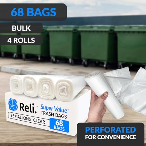Reli. 95 Gallon Trash Bags Heavy Duty
