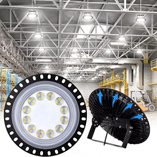 UFO LED High Bay Light 50W: 5000LM 6500K Daylight White Super Bright High Bay LED Light | IP65 Waterproof | Commercial Warehouse Lighting for Workshop Factory Barn Shop Garage Lighting Fixture - color: 50W 1 Pack