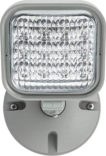Lithonia Lighting Weatherproof LED Emergency Light Remote Head, Gray - color: Gray, size: Single Head, style: One Single Head Emergency Light