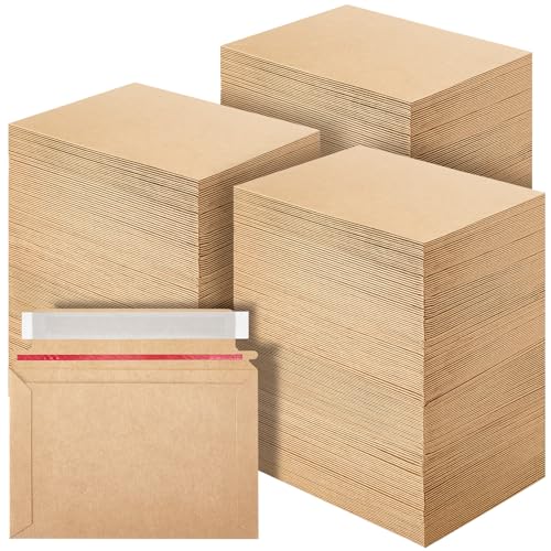 Affrolling 200 Pcs 6.5 x 4.5 Inch Rigid Photo Mailers Cardboard, Brown - color: Brown, size: 6.5 x 4.5 inch
