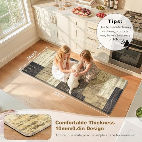 LOKHOM Kitchen Floor Mat Cushioned Anti Fatigue Runner Rug 24x59 Chocolate - color: Chocolate