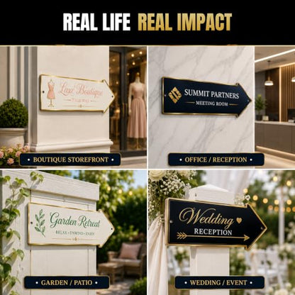 Custom sign outdoor LEFT arrow sign by BCB | direction signs Printed in USA - color: Left Arrow Metal Sign
