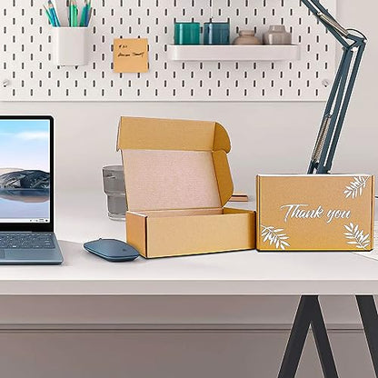 Shipping Boxes Inner Measurement 9x6x3 inches Brown Small Mailing Boxes 25 Pack Cardboard Corrugated Box Mailers (9X6X3) - size: 9X6X3