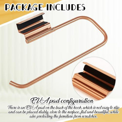 Yaocom 12.4 Inches Cabinet Door Paper Towel Holder, Rose Gold - color: Rose Gold
