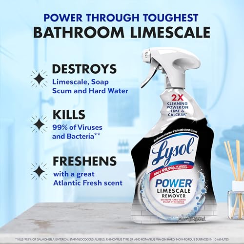 Lysol Power Limescale Removing Bathroom Cleaner Spray, 32 oz - style: Limescale