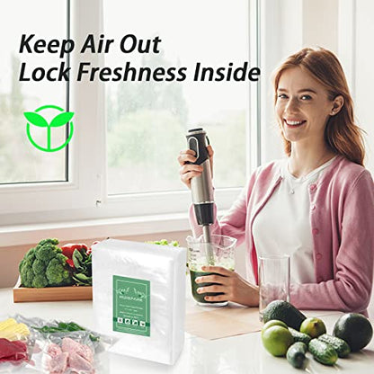 11" x 16" Vacuum Sealer Bags Heavy Duty Pre-Cut Design Commercial Grade Food Sealable Bag for Heat Seal Food Storage,Smell Proof Bags Boilsafe to 280°F Freezable, Resizable (100Pcs) - size: 11 x 16 Inch 100 Pcs