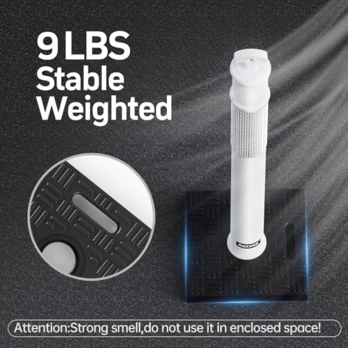 BATTIFE 45 Inch Traffic Safety Cones Delineator Posts with Base White 3 Pcs - color: White