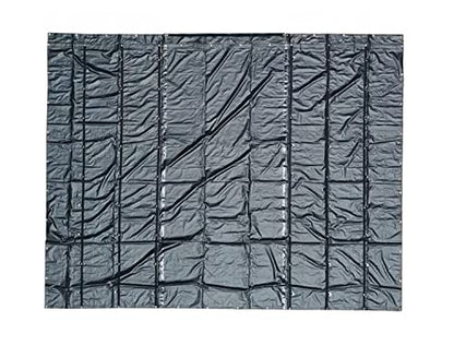 Mytee Products 20' x 20' Black Steel Tarp for Heavy Duty Truck Cargo - 18 Oz Vinly Flatbed Tarps with 6' Drop - Waterproof Tarp for Trailers to Protect Cargo from Wind, Rain, Snow and Sun - size: 20' x 20' (6' Drop)