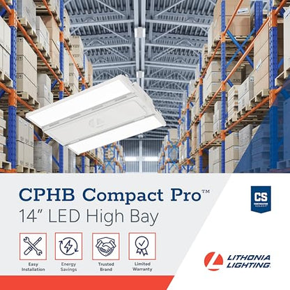 Lithonia Lighting Compact Pro LED High Bay Light 18000 Lumens 5000K MVOLT - color: 18000 Lumens, 5000K, size: 14.4-Inch