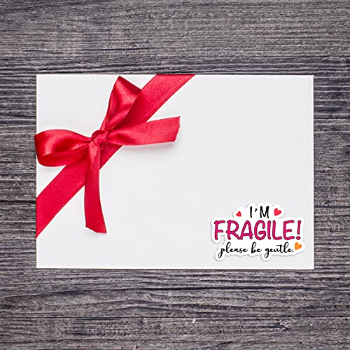 Wailozco Funny Fragile Stickers,I’m Fragile Please Be Gentle Packaging Sticker for Mailing Envelopes Small Business Shipping Package 500 Labels Per Roll - color: Please Be Gentle