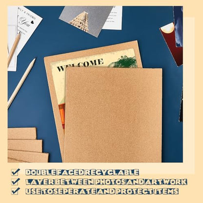 Henoyso 110 Pack 11 X 17 Inch Brown Cardboard Sheets - color: Brown, size: 11 x 17 Inch