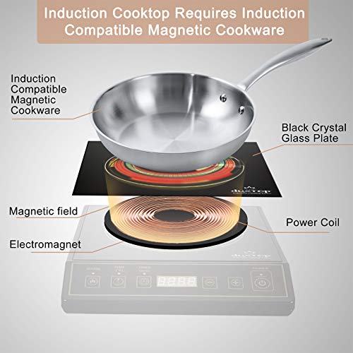 Duxtop 1800W Portable Induction Cooktop Countertop Burner, Gold 9120MC - color: Gold