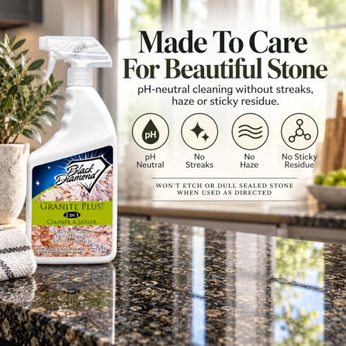 Granite Plus 2-in-1 Cleaner & Sealer for Granite & Quartz Counters, 32 oz - size: 32 Fl Oz (Pack of 1)