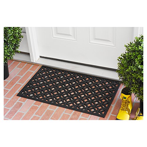 Calloway Mills 103581830 Circles Rubber Doormat, 18" x 30" - color: Circles, size: 1'6" x 2'6" (Rectangular)
