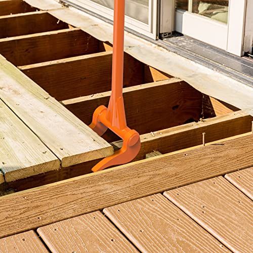 Insaga Fully Welded Pallet Buster 50''All-Steel Handle Pallet Breaker Heavy Duty Industrial Deck Board Removal Tool, Non-Slip Grip Pallet Pry Bar for Efficient and Effortless Board Removal - color: 50''- Thick 3mm Handle