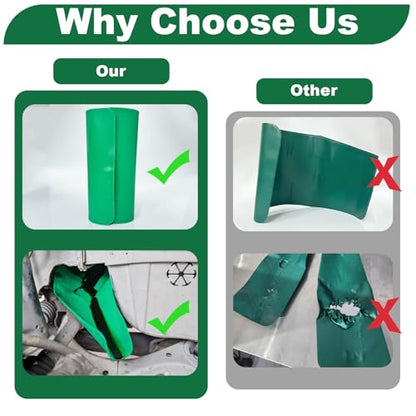 Reused Flexible Foldable Oil Funnel, Multi-Purpose Form a Funnels for Automotive Use, Easy to Clean Small Wide Mouth Funnel for Oil Drain, Available in Green