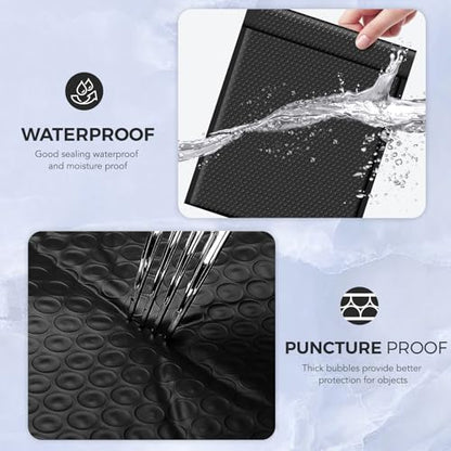 Metronic Large Bubble Mailers 12x15 Inch 120Pack Black Padded Envelopes - color: Black, size: 12x15" 120PC