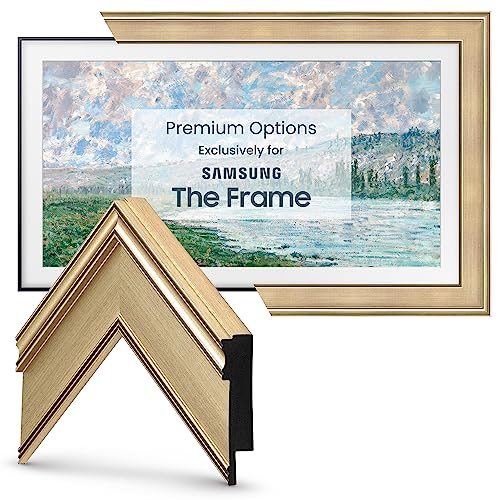 Champagne 3" Deco TV Frame for Samsung The Frame/Pro TVs - size: 3"