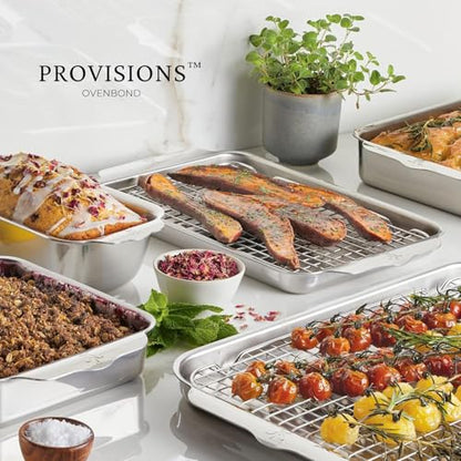 Hestan OvenBond Provisions - Tri-Ply Stainless Steel Round Baker 9" Diameter - size: Medium