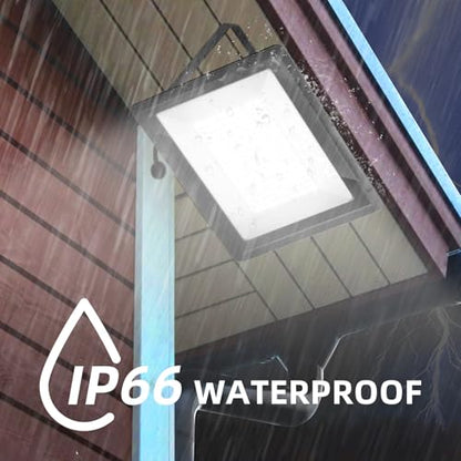 300W LED Flood Light 2 Pack, 36,000LM, 6000K, IP66 with Plug - size: 300w_2pack