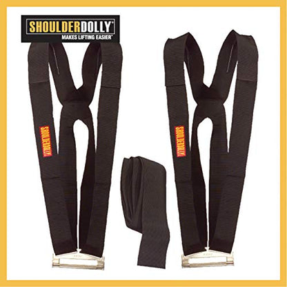 Shoulder Dolly Moving Straps - Lifting Strap for 2 Movers - Move, Lift, Carry, And Secure Furniture, Appliances, Heavy, Bulky Objects Safely, Efficiently, More Easily Like The Pros - LD1000