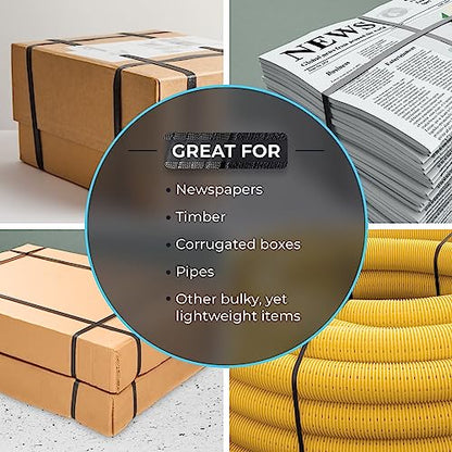 IDL Packaging Refill for 1/2" HD Polypropylene (PP) Strapping Kits for Packaging Strapping - 1/2" x 7200' Polypropylene Strapping Roll of 16" x 6" Core Size and 1000 of 1/2" Open Seals - size: 16" x 6" Core Coil + 1000 Seals, style: 600 lbs Break Strength