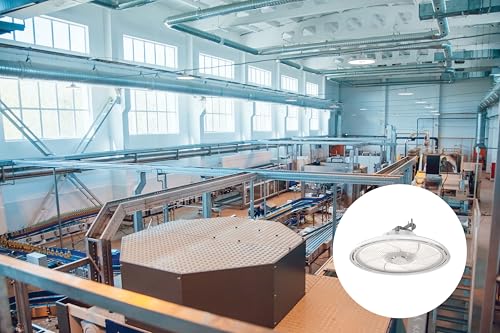 Lithonia Lighting Round High Bay LED Light Adjustable Lumens, 3-in-1 CCT - color: UVOLT White, size: 14.6" x 7.5" | 24,000-30,000 Lumens