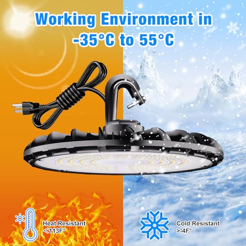 150W UFO LED High Bay Light, Aluminum LED Shop Lights with 19500LM - size: 150W