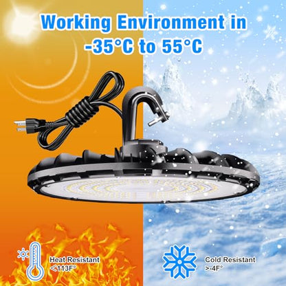 150W UFO LED High Bay Light, Aluminum LED Shop Lights with 19500LM - size: 150W