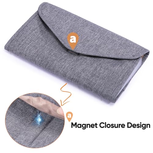 Money Organizer for Cash,10x6 Receipt Organizer for Business w/12 Pockets - color: Grey, size: 10 x 6"