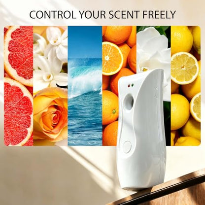 Automatic Air Freshener Dispensers (1-Pack) Timing Aromatherapy Diffuser for Bathroom, Office, Commercial & Home, Wall Mounted or Freestanding, White - size: 1 Pack