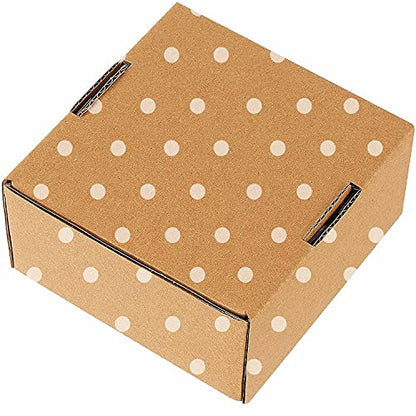 Green Recyclable Cardboard Small Gift Mailer Boxes for Shipping Packaging Craft Gifts Giving Products (Brown, 4 x 4 x 2 Inch) - color: Brown, size: 4 x 4 x 2 Inch