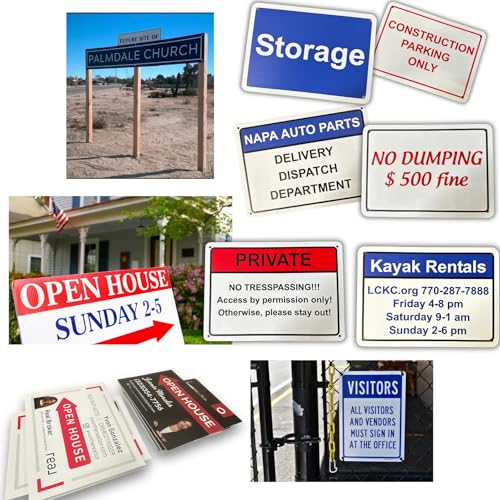 Custom Metal Sign, Personalized Outdoor Aluminum Sign, 14x10 in - color: Solid, size: 14x10 inches