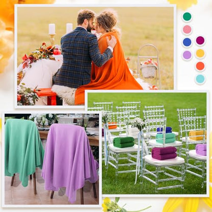 Kinlop 40 Packs Throw Blanket Bulk 60 x 50 Inch Fleece Throw Soft Blankets Warm Cozy Lightweight Plush Blanket for Bed Couch Sofa Pet Office Wedding Gifts Travel Camping (Stylish Color) - color: Stylish Color