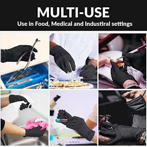 Klex Nitrile Exam Gloves - Medical Grade, Powder Free, Latex Rubber Free, Disposable, Food Safe - size: X-Large