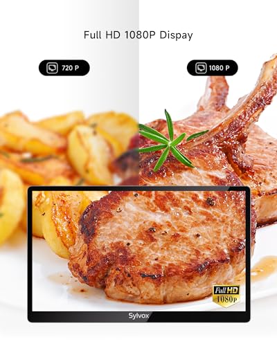 SYLVOX Kitchen TV, Small Smart TV for Kitchen, 15.6 inch Under Cabinet TVs