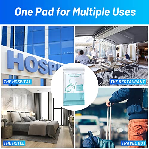30 Pack Toilet Seat Covers Disposable100% Waterproof XL Individually Wrapped Disposable Toilet Seat Covers for Adults and Kids Potty Training, Travel Accessories for Public Restrooms Airplane Camping - size: 30 Pack, XL