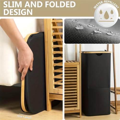 Recycling Bin 100L for Kitchen, Indoor Recycling Bins 26 Gallon Large Recycle Bin with Lid and Reusable Removeable Inner Bags for Recycling Glass, Paper Plastic, Metal Empty Bottles and Clothes,Black - color: Blcak