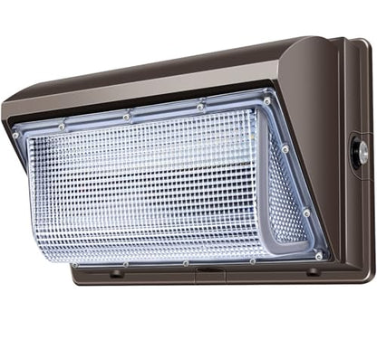 ledmo LED Wall Pack Light Size Update Dusk to Dawn Lighting 120W - size: 1 Pack With Photocell