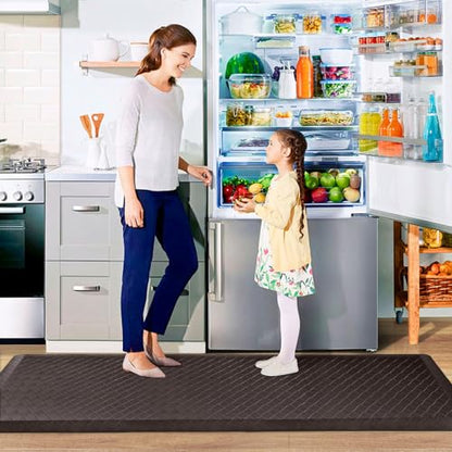 HappyTrends Kitchen Floor Mat - 4/5 Inch Thick Anti-Fatigue Kitchen Rug - color: Chocolate, size: 72"L x 22"W x 0.8"Th
