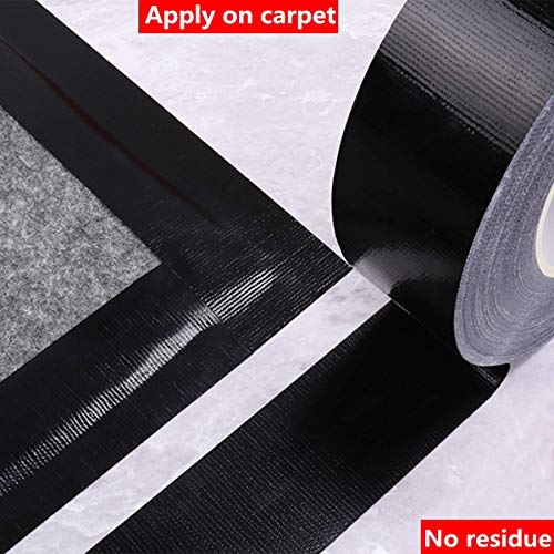 COSIMIXO 45-Pack Black Heavy Duty Duct Tape, 2 inches x 30 Yards, Strong, Flexible, No Residue, All-Weather and Tear by Hand - Bulk Value for Repairs, Industrial, Professional Use - color: Black, size: 45-Pack 2" x 30yds