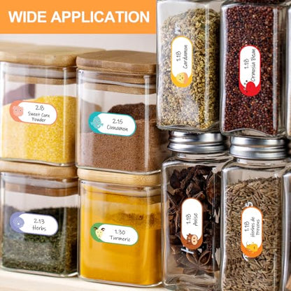 528 Pcs 1 x 2.5 Inch Baby Milk Bottle Labels Writeable, Removable Freezer Labels, 528 Food Stickers Cartoon Waterproof, Residue-Free Food Storage Label, for Kitchen, Mason Jar - color: Animalcartoon