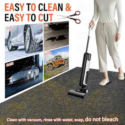 17 x 7.6FT Extra Large Garage Floor Mat, Oil Leaks Absorbent Oil Spill Mat - size: GFM-17 x 7.6FT