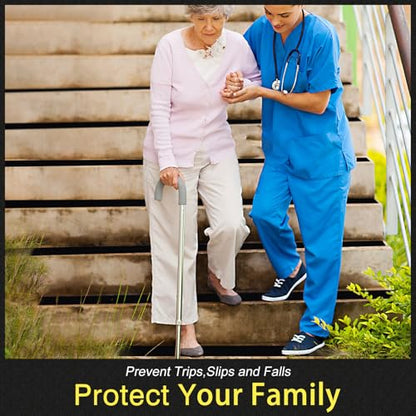 S&X Anti Slip Tape 1in x 60ft Grip Tape for Stairs, Ramps & Decks, Black - color: Black, size: 1" X 60'