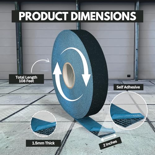 DuraMark RPT-750 Reflective Pavement Marking Tape, Black, 2 in x 108 ft - color: Black, size: 2 Inch x 108 Ft