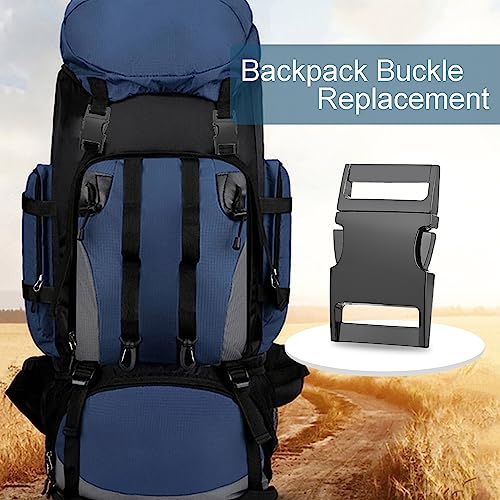CooBigo 10 Pack Bulk Dog Collar Hardware Metal Buckle 1 inch Webbing Backpack Buckle Replacement Backpack Strap Kit Prong Collar Clip Buckles(GunBlack) - color: 10pcs 1" Gunblack