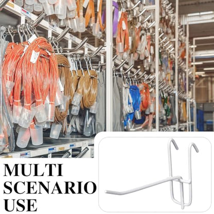 Moxweyeni 25 Pack Grid Wall Hooks, 6 Inch White Gridwall Hanger - color: White, size: 6 Inch