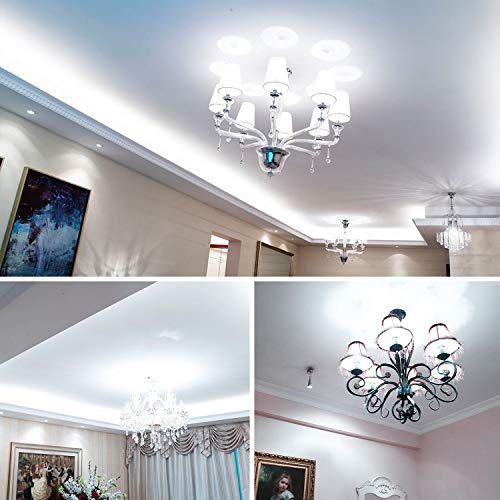 E12 LED Corn Bulbs 16W AC85-265V LED Candelabra Bulb (4 Pack) 80 LEDs 2835 SMD 1500LM 120W Incandescent Equivalent Decorative Candle Base E12 Corn LED Chandelier Bulbs