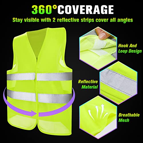 JaGely High Visibility Safety Vest Bulk 360° Reflective